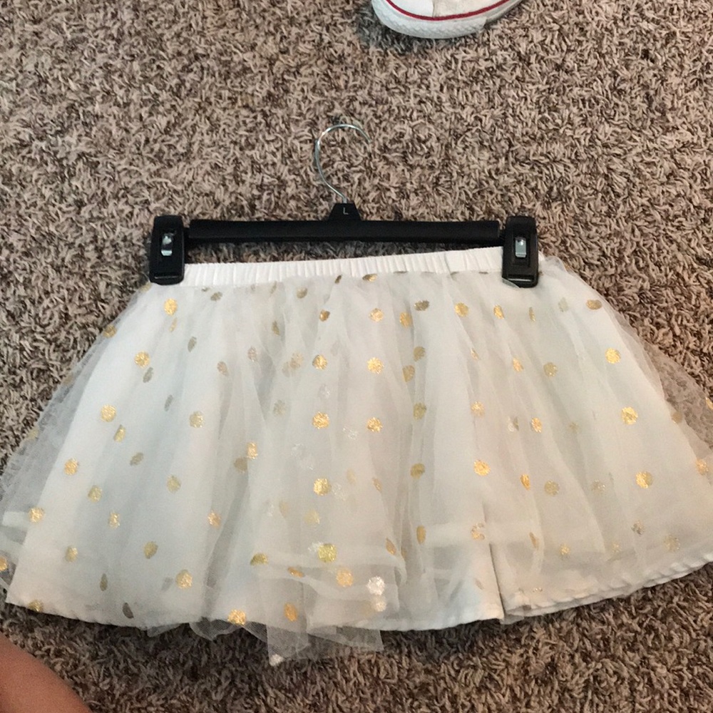 white polka dot tutu